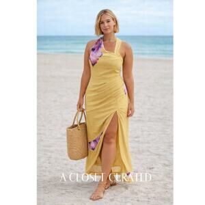leo lin rayne strapless appliqué midi dress Rayna Appliqué Bustier Maxi Dress main image 1